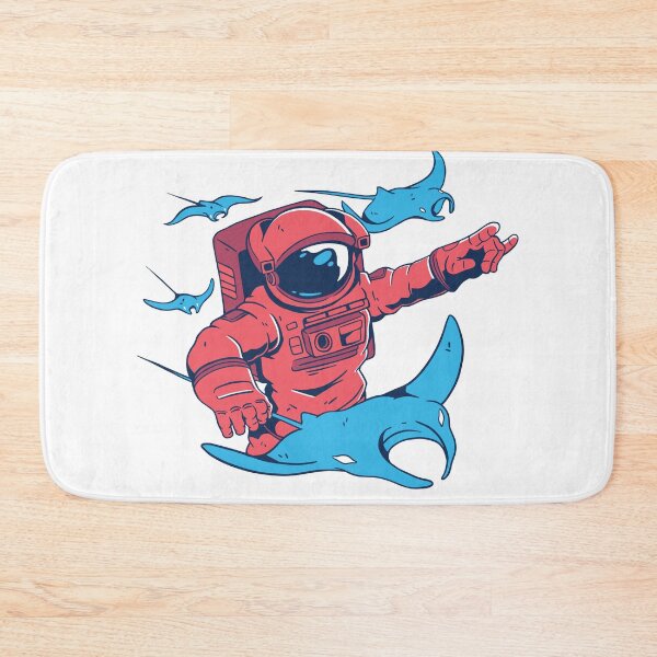 Item preview, Astronaut devil rays sea monster designed and sold by TRIBExSPACE.