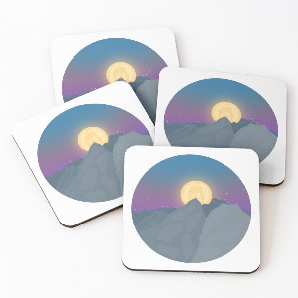 Item preview, Glowing Moon Over the Mountains designed and sold by kkaatt11.