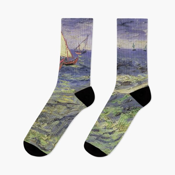 Item preview, Vincent van Gogh's Seascape Near Les Saintes-Maries-de-la-Mer designed and sold by mosfunky.