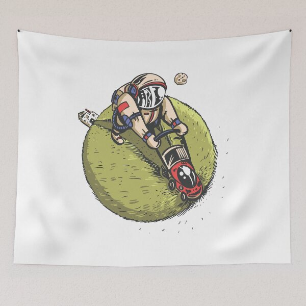 Item preview, lawnmower astronaut  designed and sold by TRIBExSPACE.