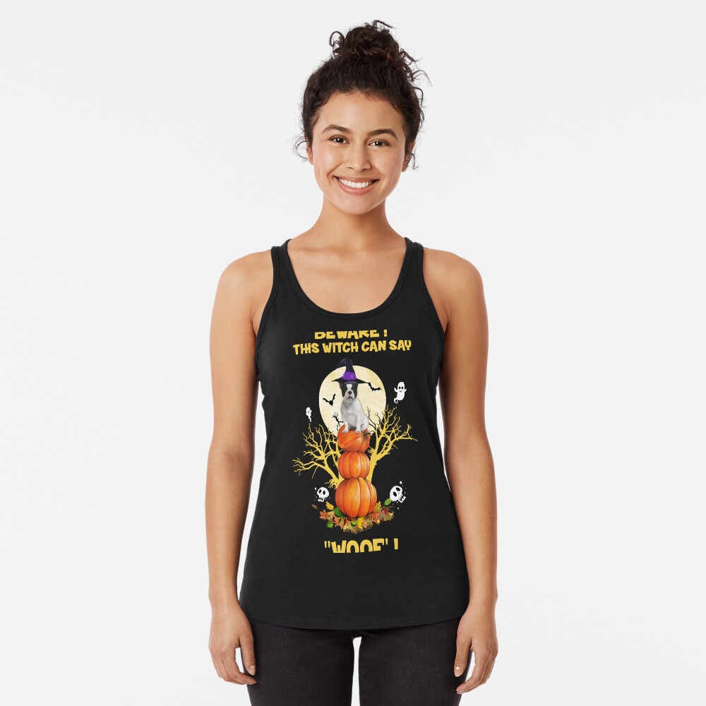 Discover Frenchie Halloween Racerback Tank Top