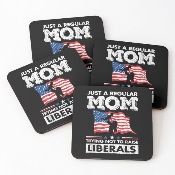 Item preview, Just A Regular Mom Trying Not To Raise Liberals for a Mama Tank Top designed and sold by JethroShop.