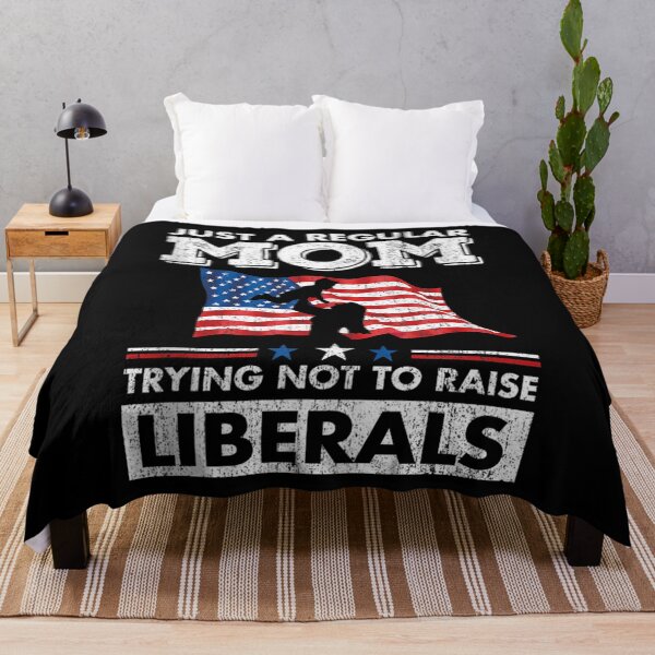 Item preview, Just A Regular Mom Trying Not To Raise Liberals for a Mama Tank Top designed and sold by JethroShop.