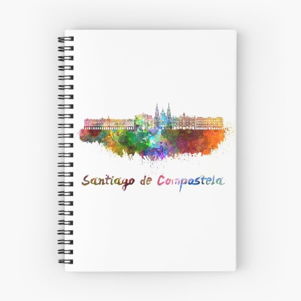 Item preview, Santiago de Compostela skyline in watercolor designed and sold by paulrommer.