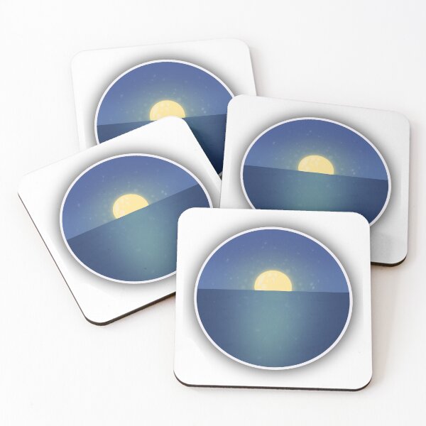 Item preview, Glowing Moon Over Ocean designed and sold by kkaatt11.