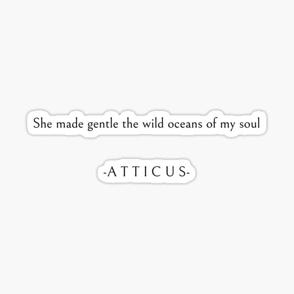 Atticus Sticker