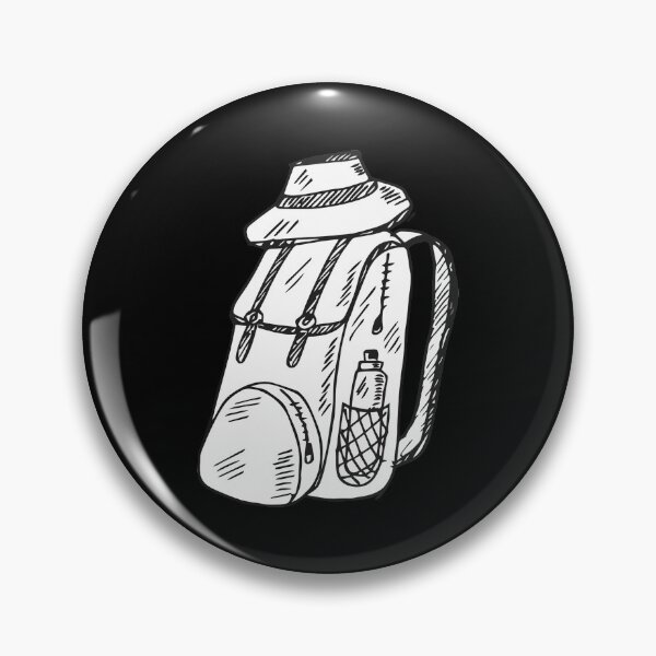 Item preview, black and white backpacking art designed and sold by zaher97.