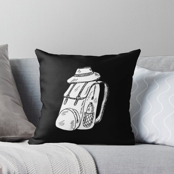 Item preview, Arte de mochilero en blanco y negro designed and sold by zaher97.