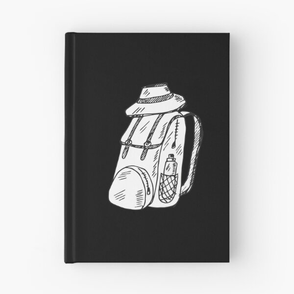 Item preview, black and white backpacking art designed and sold by zaher97.