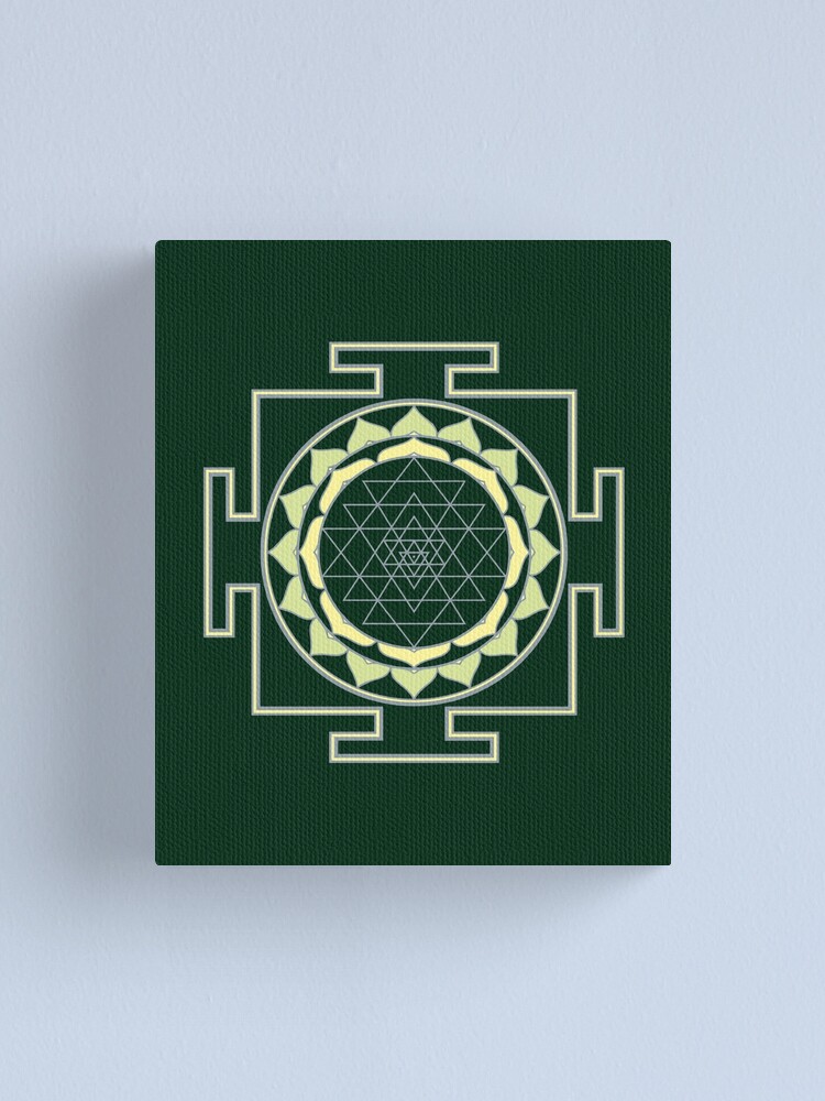 "Sri Yantra Zen Buddhist Sand Mandala" Canvas Print for Sale by teenugs