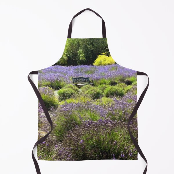 Item preview, Bench in the Middle of a Sequim Lavender Field designed and sold by SeaChangeDesign.