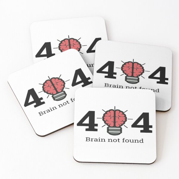 Item preview, 404 brain not  found  designed and sold by Megh Trivedi.