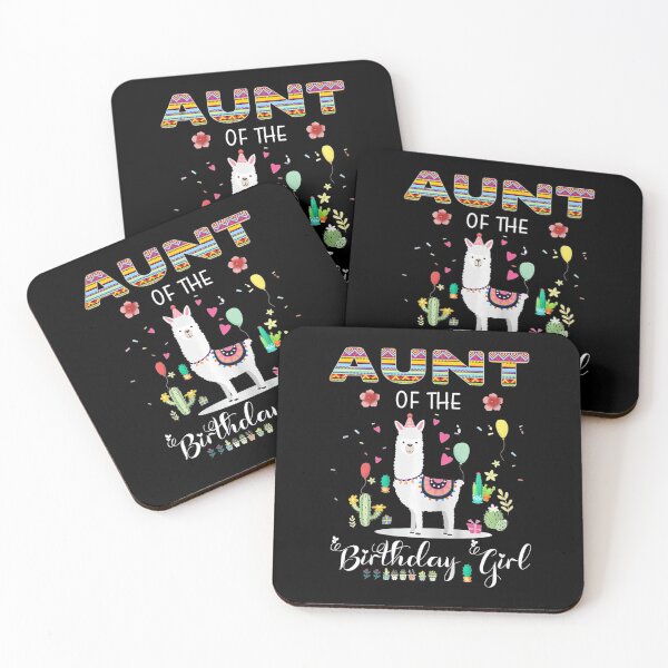 Item preview, Aunt Of The Birthday Girl Cute Llama Girl Farm Birthday  designed and sold by JethroShop.
