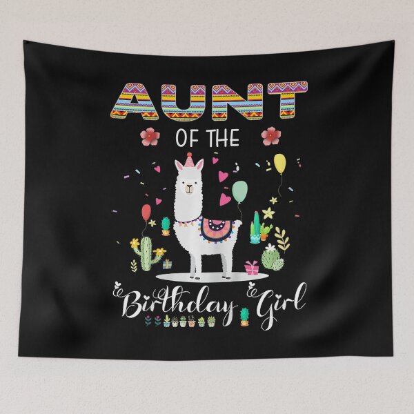 Item preview, Aunt Of The Birthday Girl Cute Llama Girl Farm Birthday  designed and sold by JethroShop.