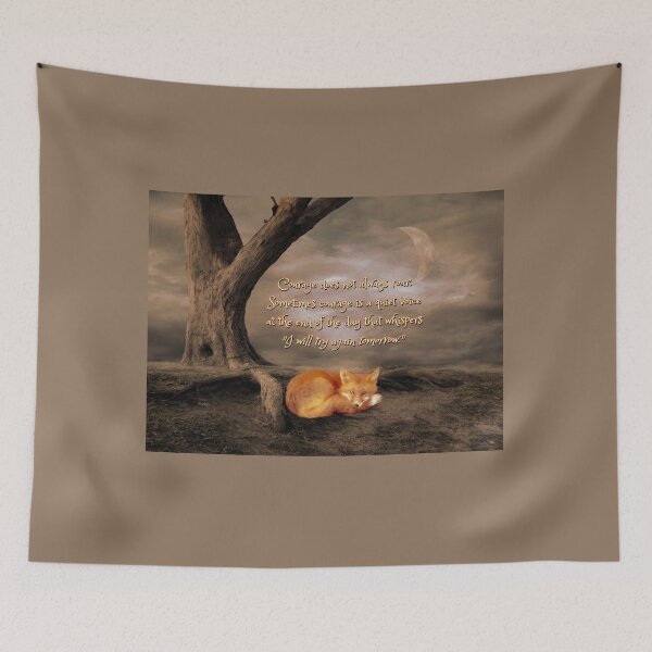 Item preview, Courage does not always roar. Sometimes courage is a quiet voice at the end of the day that whispers “I will try again tomorrow.” designed and sold by Barbny.