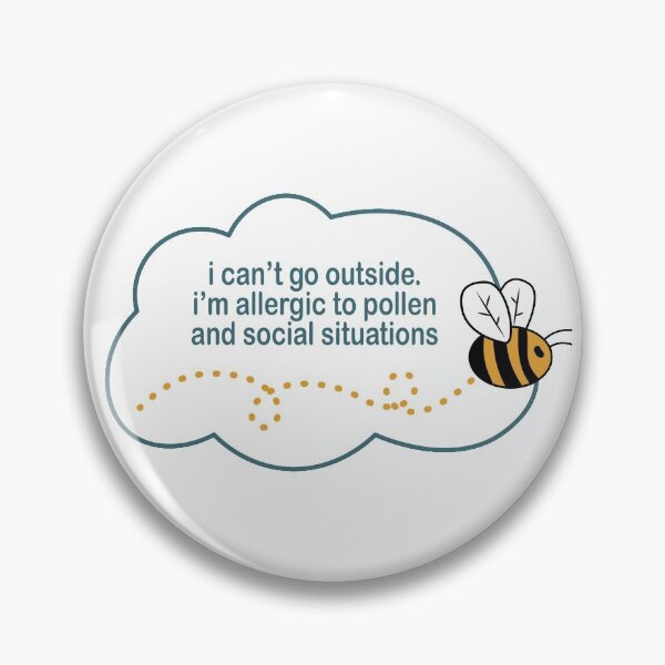 Item preview, allergic to social situations designed and sold by kerstyng.