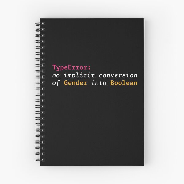 Item preview, Typeerror no implicit conversion of Gender into Boolean designed and sold by Newcomb95.