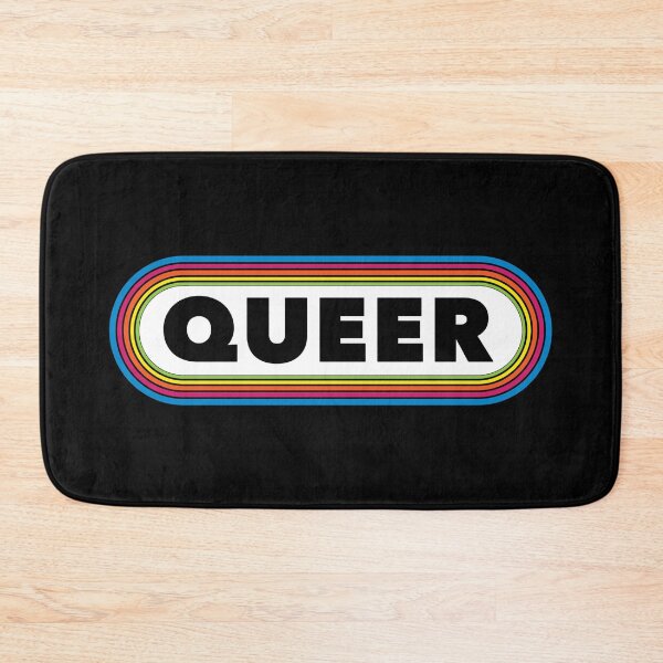 Item preview, QUEER hip disco-style 1970 70s 80s radio bumper sticker designed and sold by Popular-Gifts.