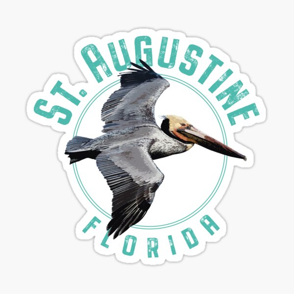 Item preview, St. Augustine Florida Pelican Design designed and sold by Futurebeachbum.
