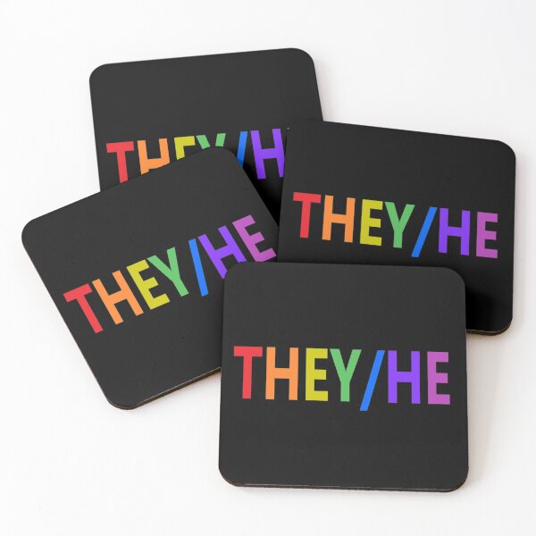 Item preview, They/He Pronouns designed and sold by Spectrum Perspectives.