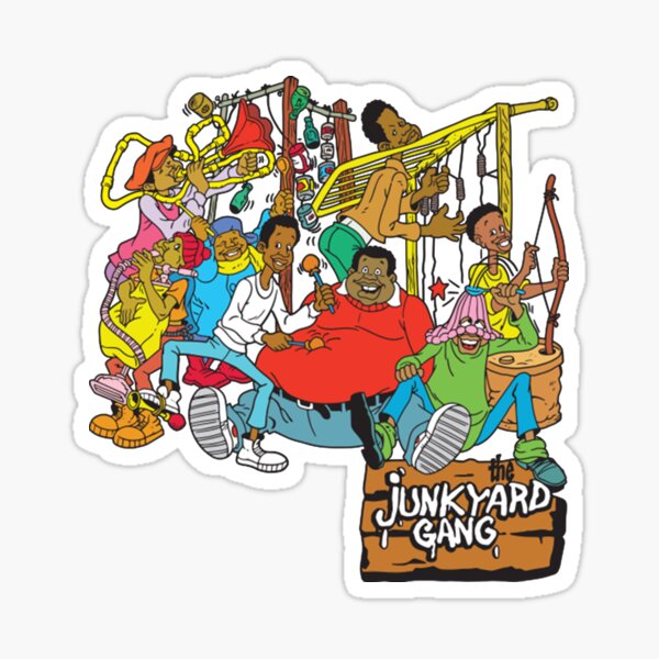 "Fat Albert & The Junkyard Gang" Sticker by peanutzz77 Redbubble