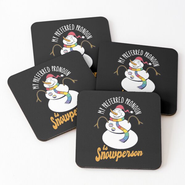 Item preview, My preferred pronoun is Snowperson  designed and sold by ntstackpole.