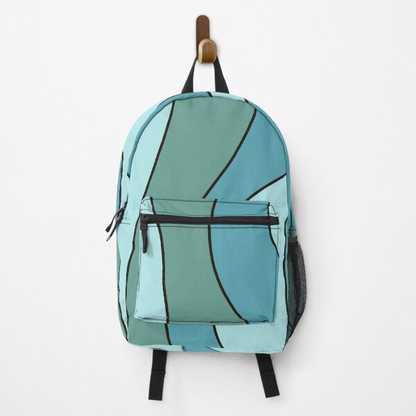 Item preview, Abstract Green Teal Swirl Art Pattern Print Lines designed and sold by hopecope.