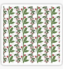 Seamless christmas holly pattern Sticker