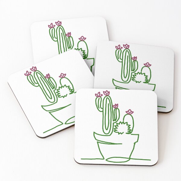 Item preview, Flowering cactus line-art designed and sold by Phoebew03.