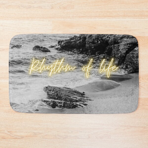 Item preview, Rhythm of Life uplifting quote beach rocks home deco designed and sold by Lizzysszhou.