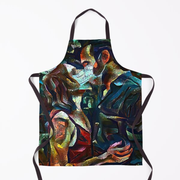 Item preview, Face Masked Kiss | AI Neural Style Transfer Artwork designed and sold by Artificial-Arts.
