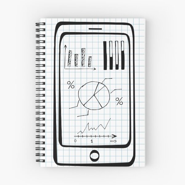 Item preview, Doodle hand drawn smart phone designed and sold by NaumStock.