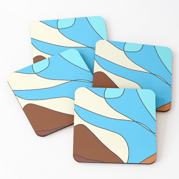 Item preview, Mountain Inspired Mosaic Abstract Art Pattern Print Lines designed and sold by hopecope.