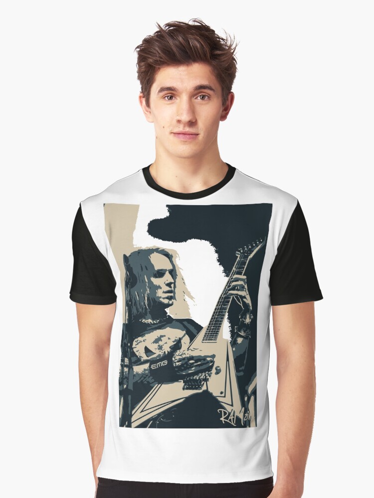 Thumbnail 1 of 5, Graphic T-Shirt, Alexi_Children_of_Bodem_Guitarist designed and sold by AYBrett.