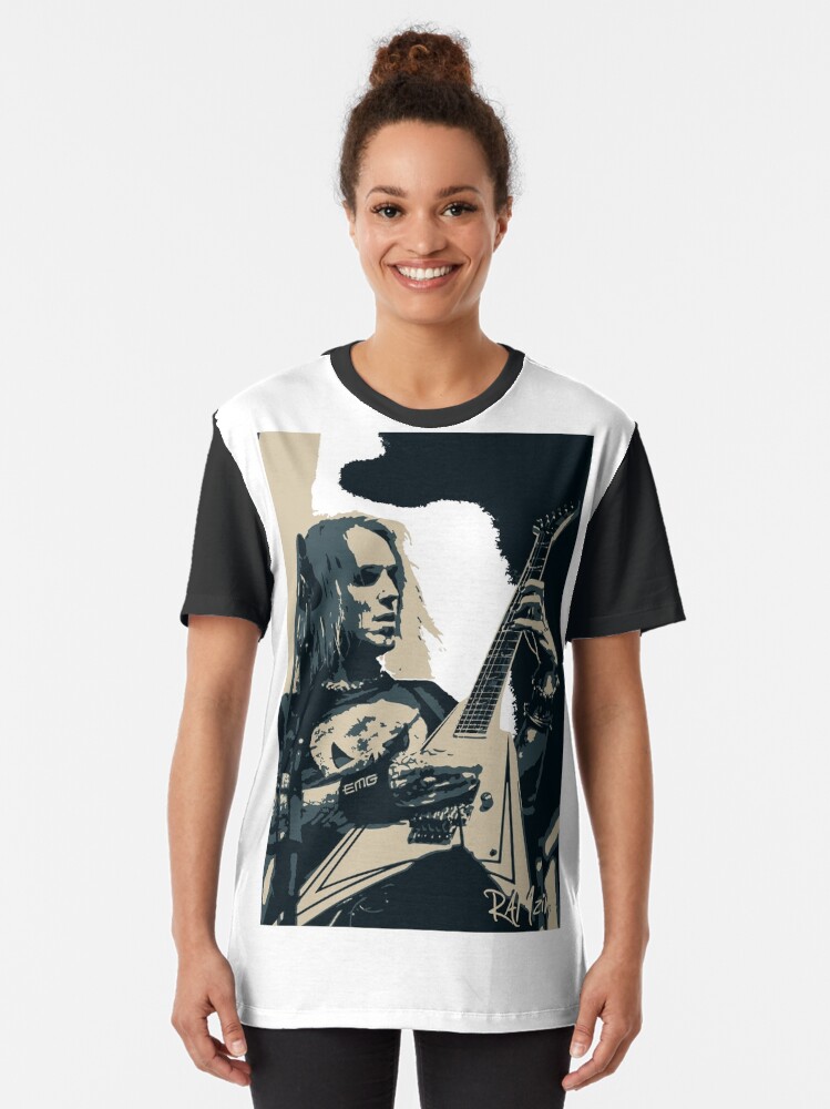 Thumbnail 2 of 5, Graphic T-Shirt, Alexi_Children_of_Bodem_Guitarist designed and sold by AYBrett.