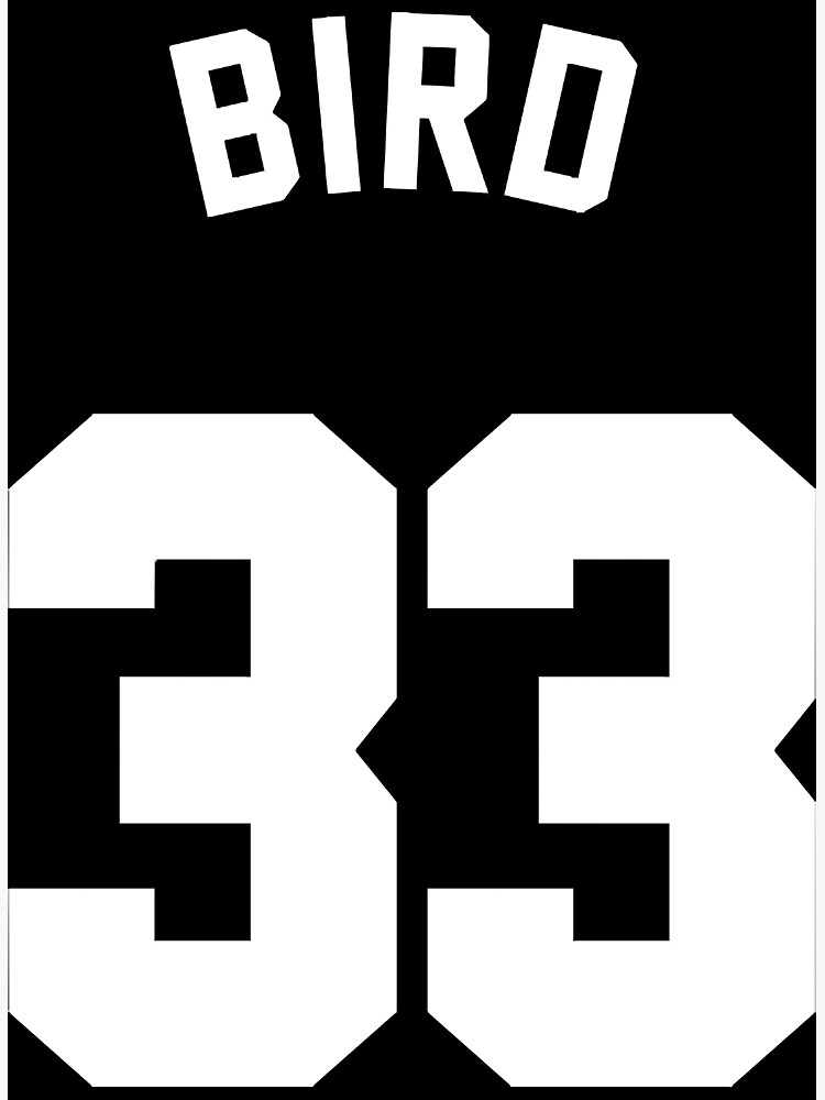 Larry Bird Jersey Number  Poster for Sale by anavredenburg
