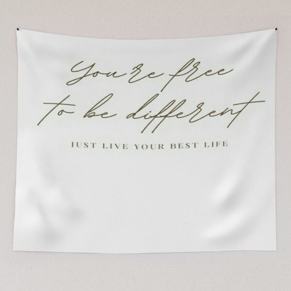 Item preview, You are free to be different just live your best life  designed and sold by Megh Trivedi.