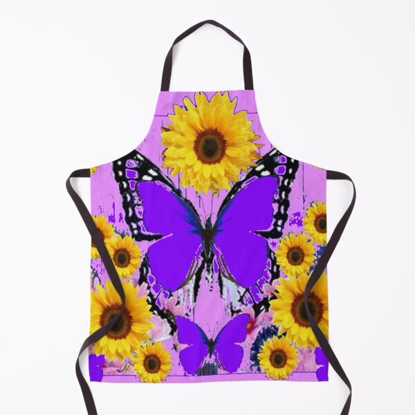 Item preview, PURPLE MONARCH BUTTERFLIES YELLOW SUNFLOWERS ABSTRACT ART designed and sold by sharlesart.