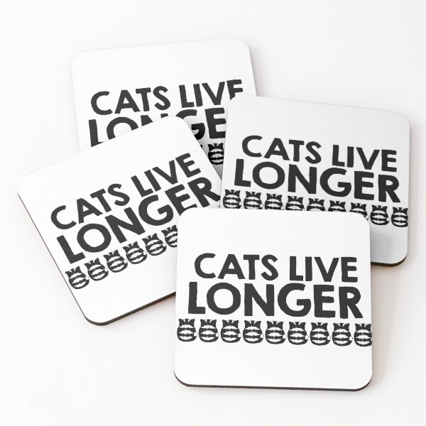 Item preview, Cats Live Longer designed and sold by Ay-UpPotatta.