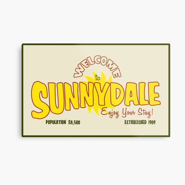Welcome to Sunnydale Metal Print