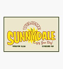 Welcome to Sunnydale Photographic Print