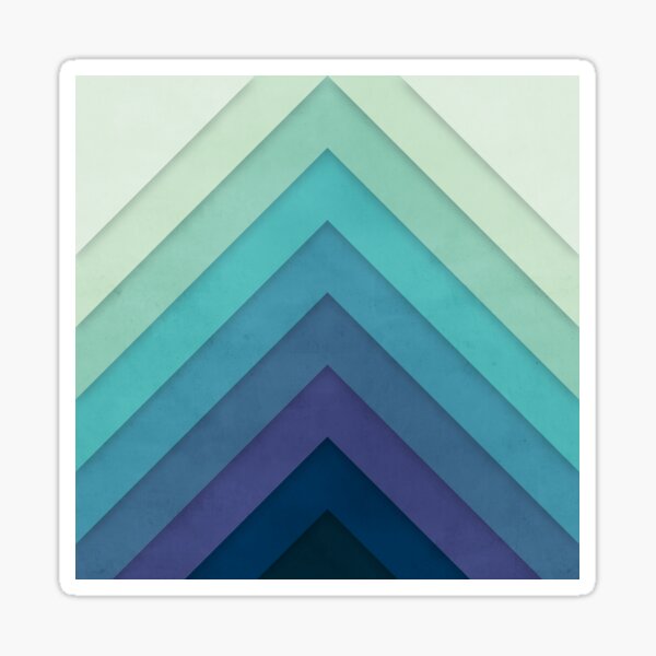 Retro Chevrons 001 Sticker