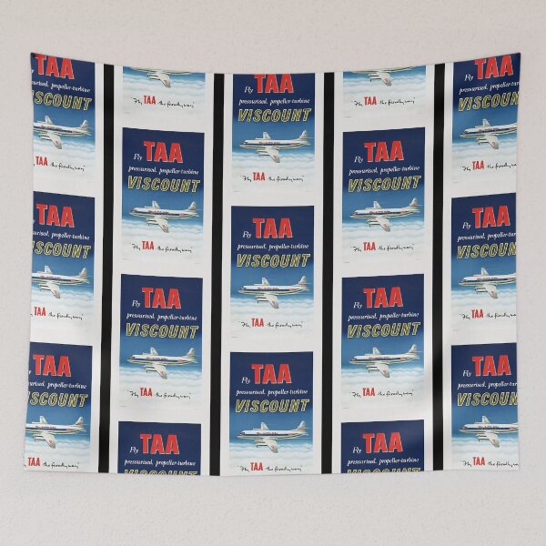 Item preview, Fly TAA Viscount Vintage Poster  designed and sold by ntstackpole.
