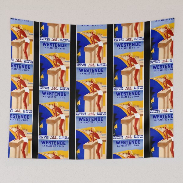 Artikelvorschau, Vintage Reiseplakat Belgien Westende entworfen und verkauft von ntstackpole.