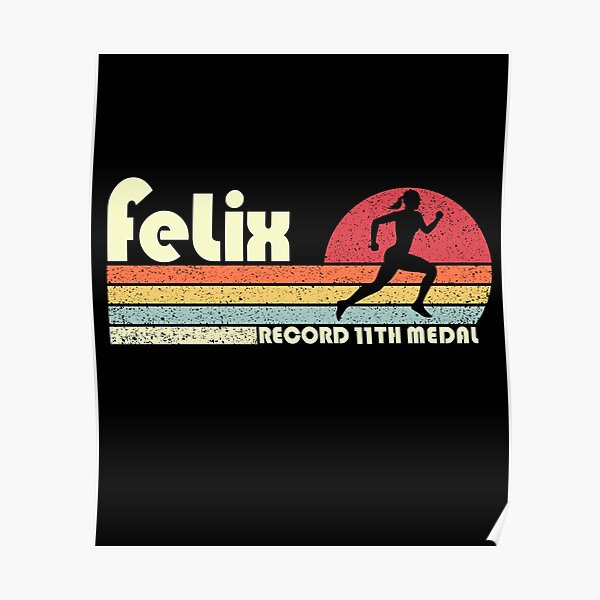 "Vintage Allyson Felix US Track And Field Historic Record 11th Medal