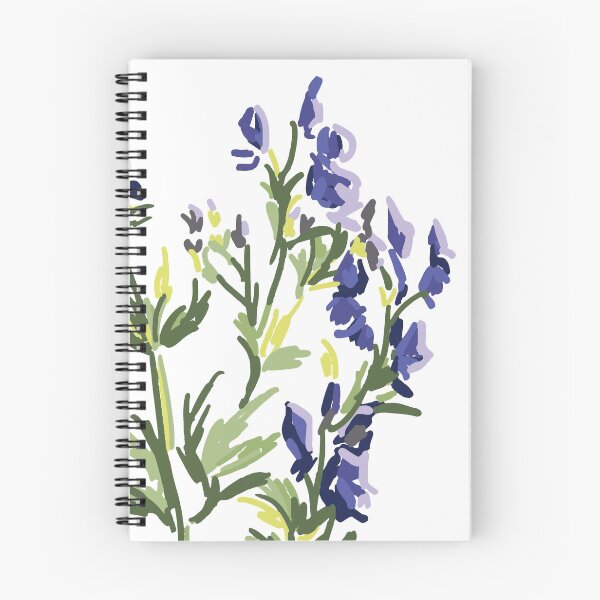 Item preview, Aconite flower print / pattern designed and sold by Henna Makkonen.