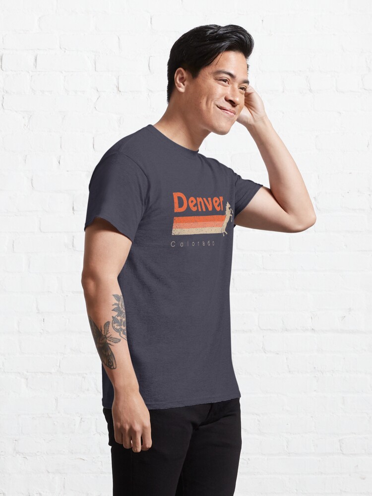 Thrifted Denver Broncos Cropped Game Day Tee 