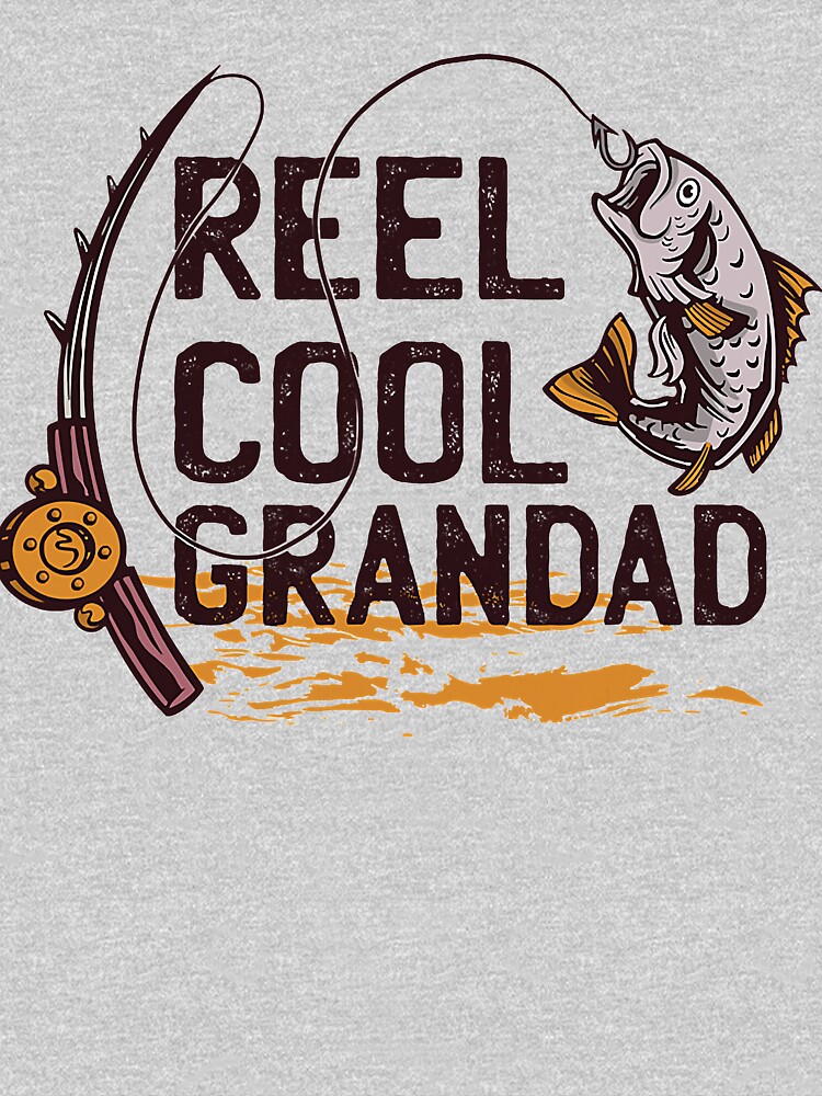 Reel Cool Grandad Fishing Tee Essential T-Shirt for Sale by SophieMargaret