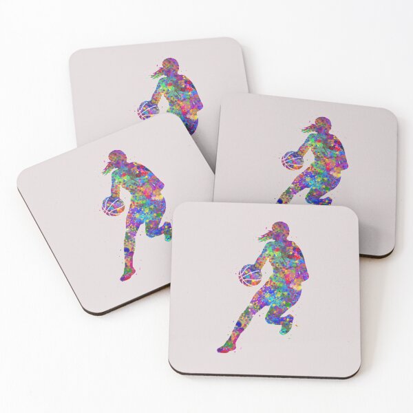 Item preview, Basketball Girl watercolor designed and sold by ChristinaPerri.