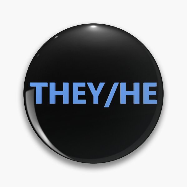 Item preview, They/He Pronouns (Blue) designed and sold by Spectrum Perspectives.